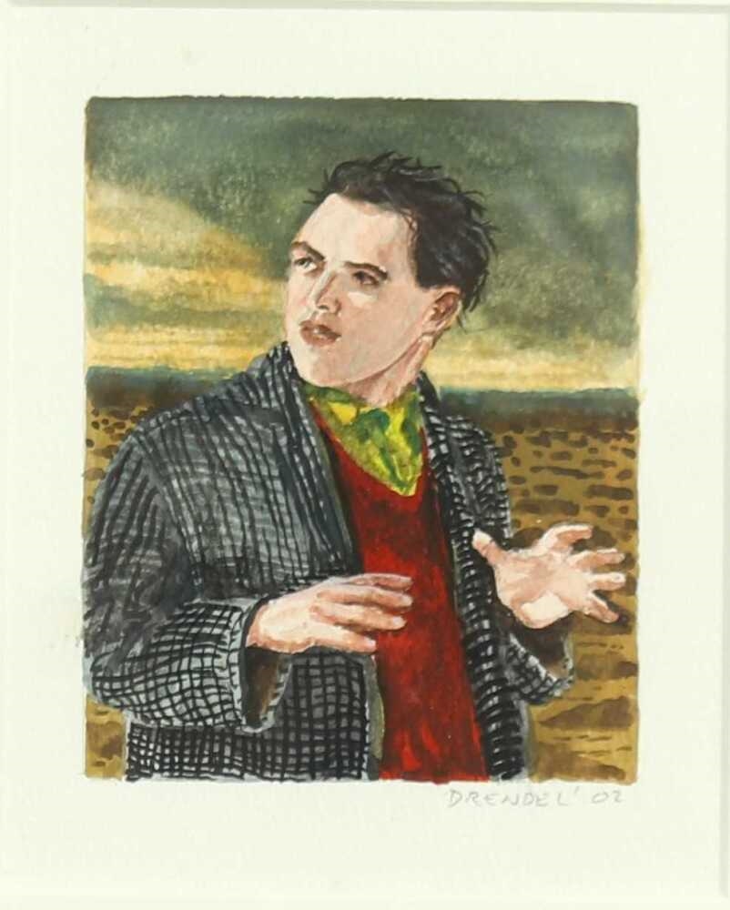 Artwork by Graeme Drendel, Portraits, Made of Gouache And Watercolour On Paper