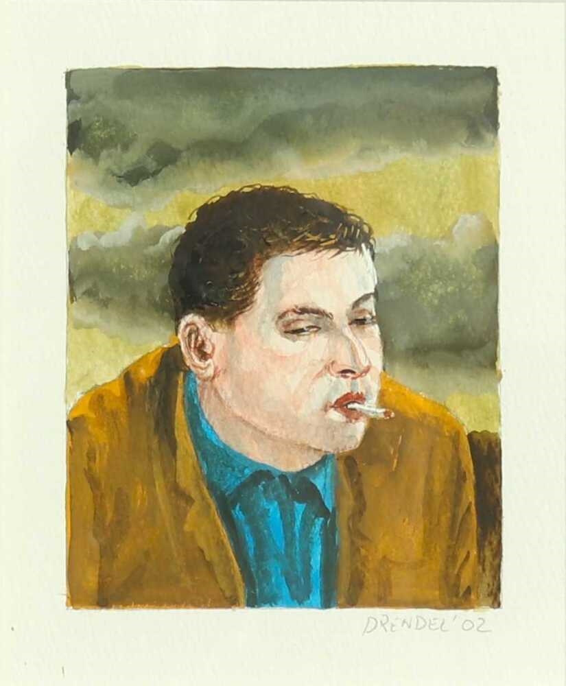 Artwork by Graeme Drendel, Portraits, Made of Gouache And Watercolour On Paper