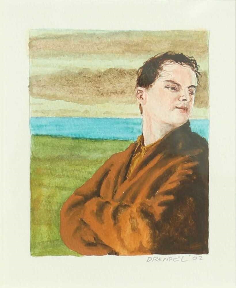 Artwork by Graeme Drendel, Portraits, Made of Gouache And Watercolour On Paper