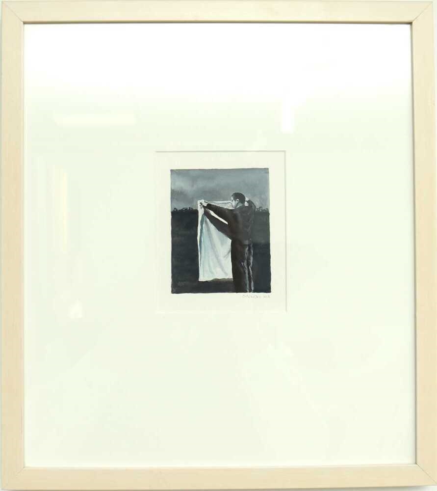 Artwork by Graeme Drendel, Portraits, Made of Gouache And Watercolour On Paper