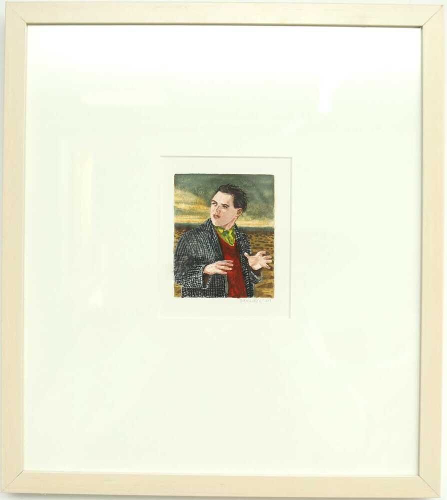 Artwork by Graeme Drendel, Portraits, Made of Gouache And Watercolour On Paper