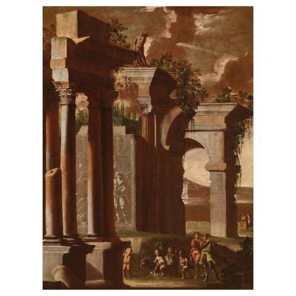 Alberto Carlieri | ARCHITECTURE WITH BACCHIC PROCESSION AND MUSICIANS ...