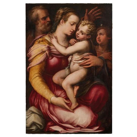 HOLY FAMILY WITH SAINT JOHN THE BAPTIST - Giorgio Vasari