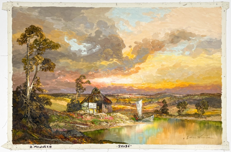 Artwork by Heinz Munnich, Landscape, Made of Oil On Canvas