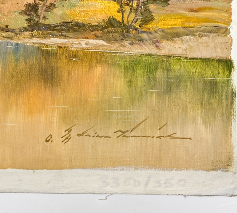 Artwork by Heinz Munnich, Landscape, Made of Oil On Canvas