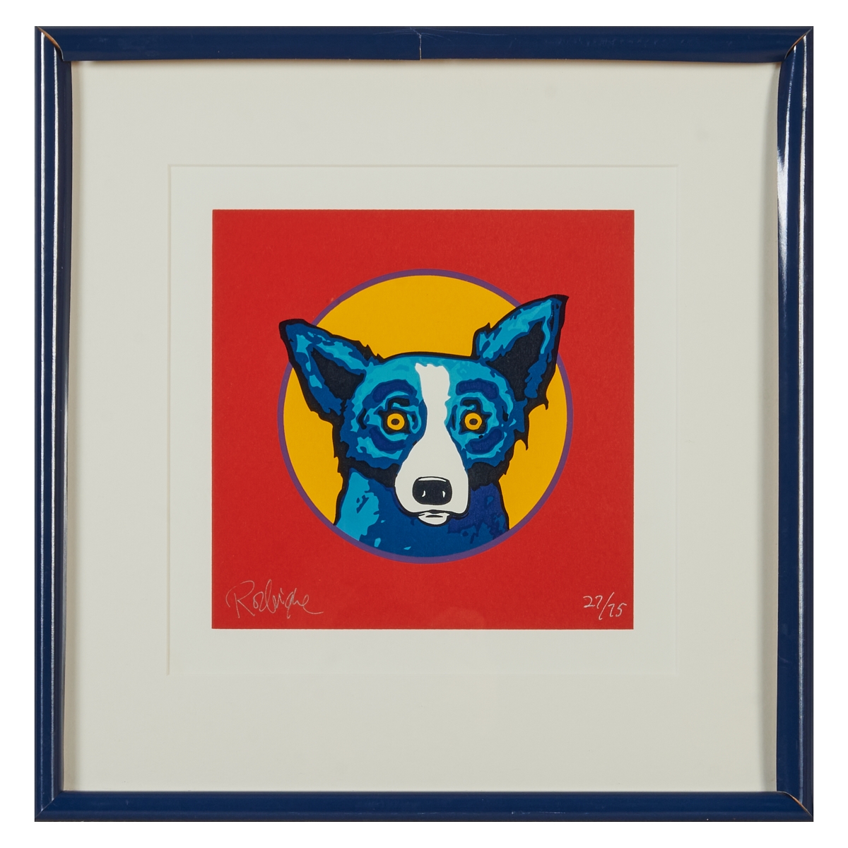 George Rodrigue | Bullseye Red | MutualArt