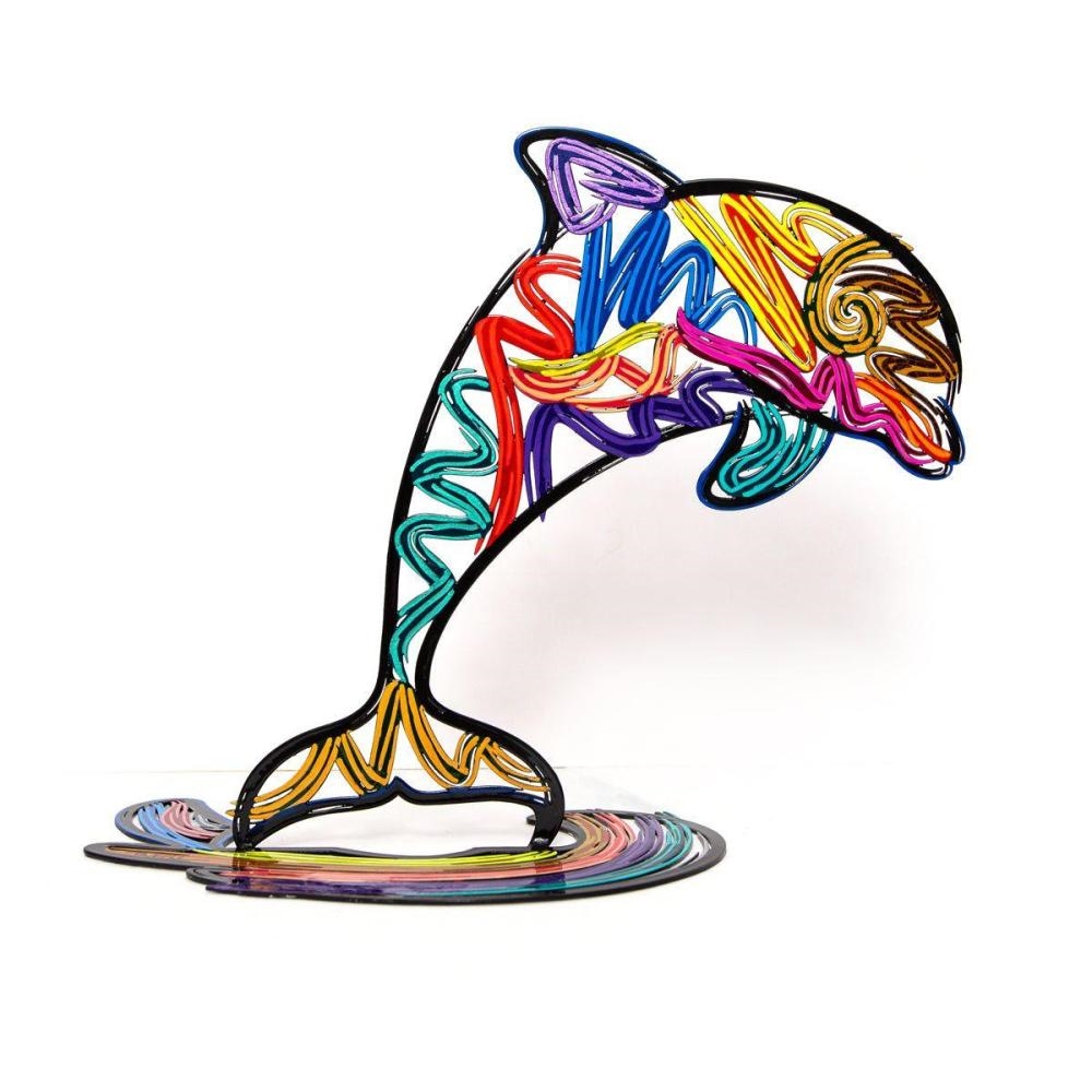 Artwork by Patricia Govezensky, Dolphin, Made of Original Free Standing Sculpture