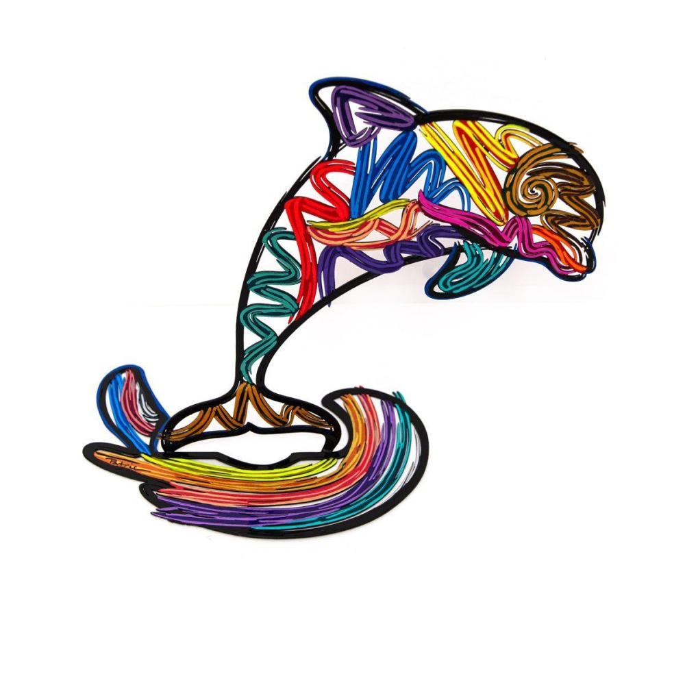 Artwork by Patricia Govezensky, Dolphin, Made of Original Free Standing Sculpture