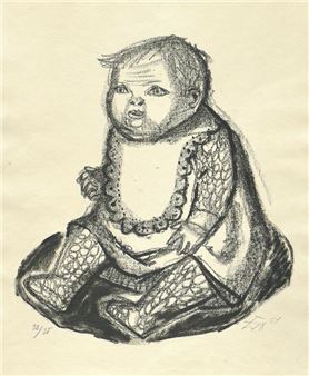 Sitzendes Kind - Otto Dix