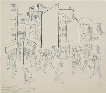 Menschen in der Straße - George Grosz