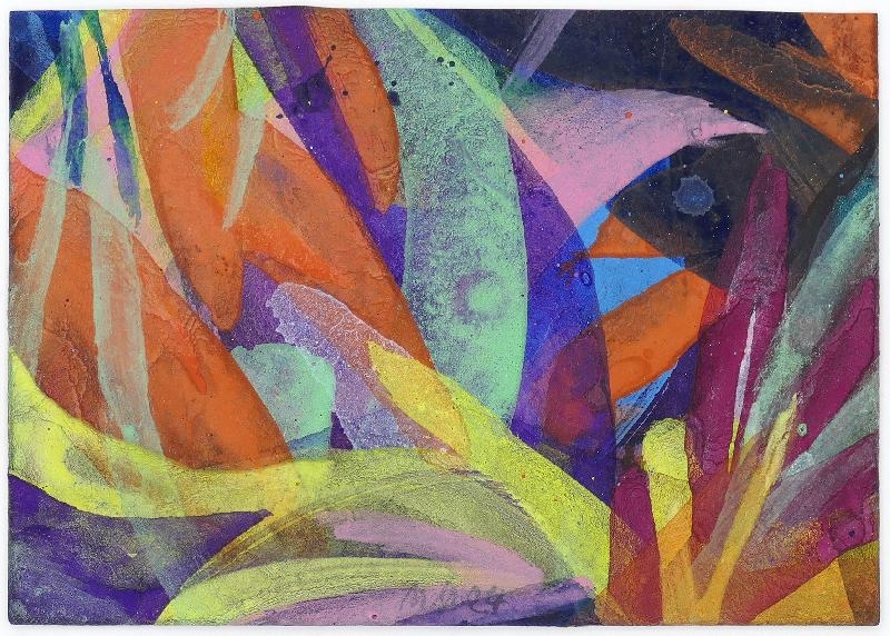 Artwork by Monika Meiser, Pastorale III, Made of Pigmente, Acryl