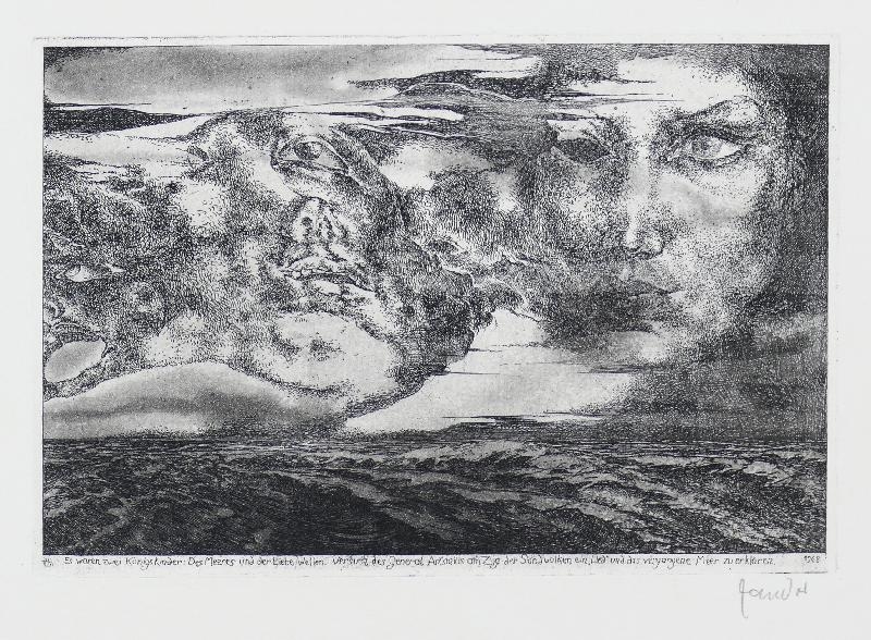 Artwork by Heinz Zander, Es waren zwei Königskinder, Made of etching