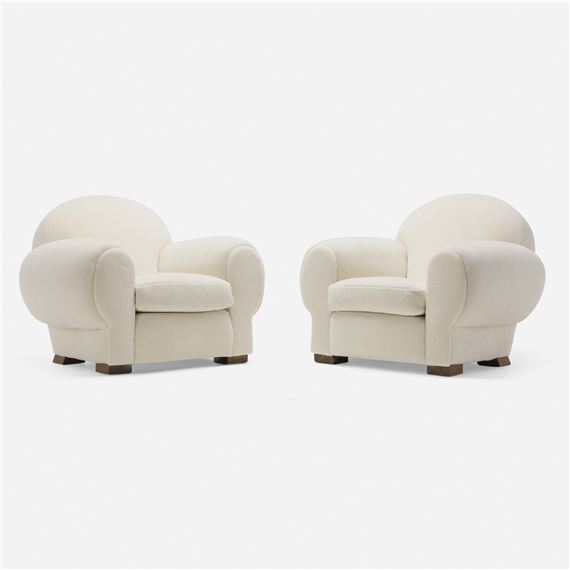 Lounge chairs, pair - Rene Drouet