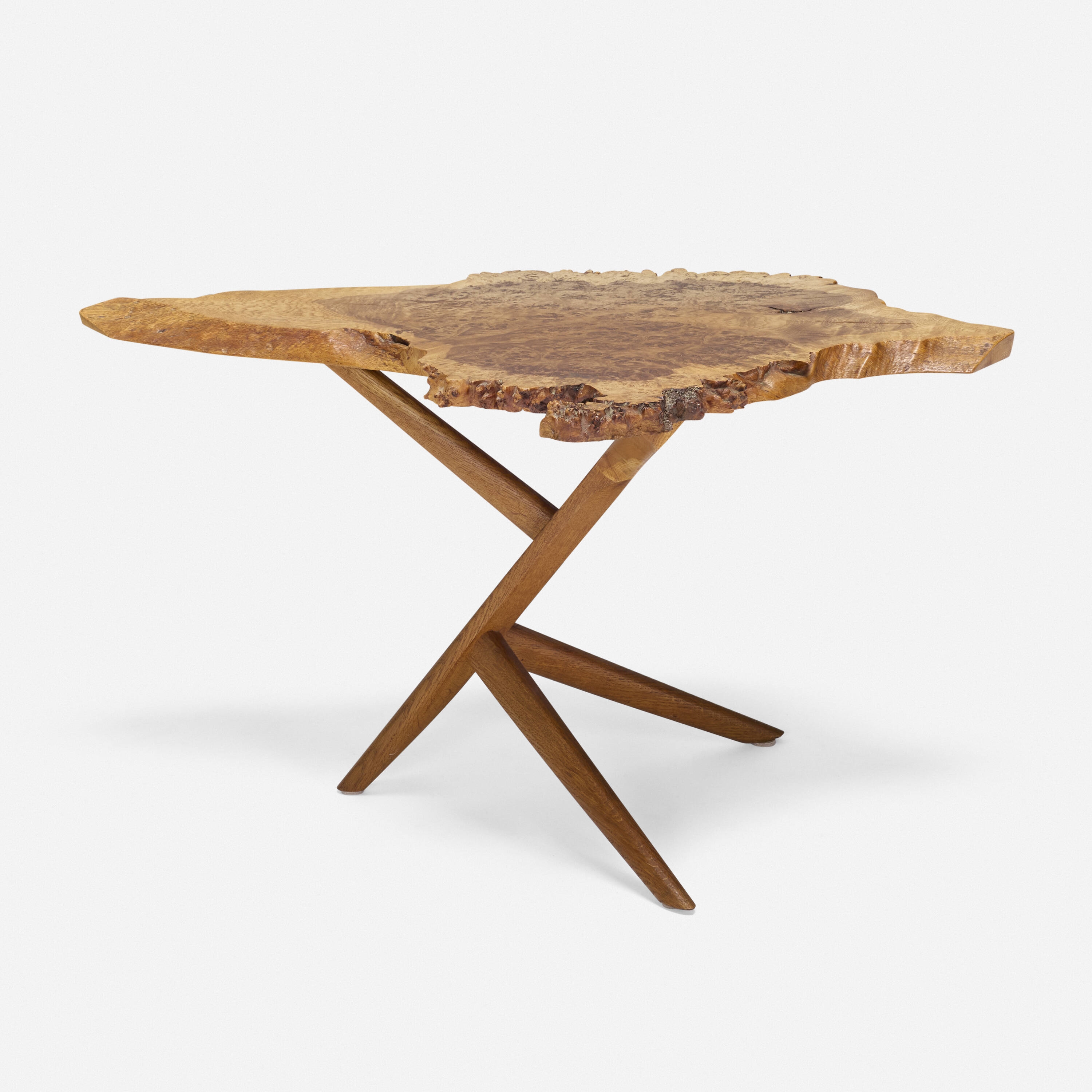 George Nakashima | Conoid Cross-Legged occasional table (1967) | MutualArt