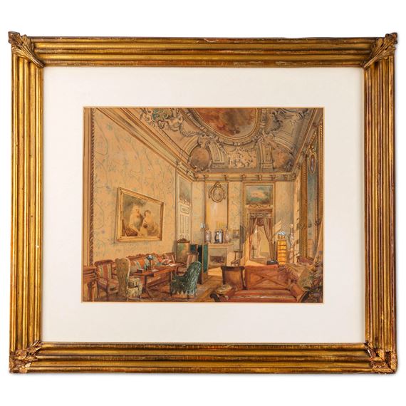 Joseph Léon Righini | La camera da letto di Carlo Alberto a Oporto ...