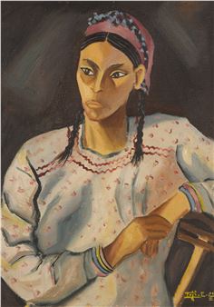 Untitled (Portrait of a Woman - Inji Efflatoun