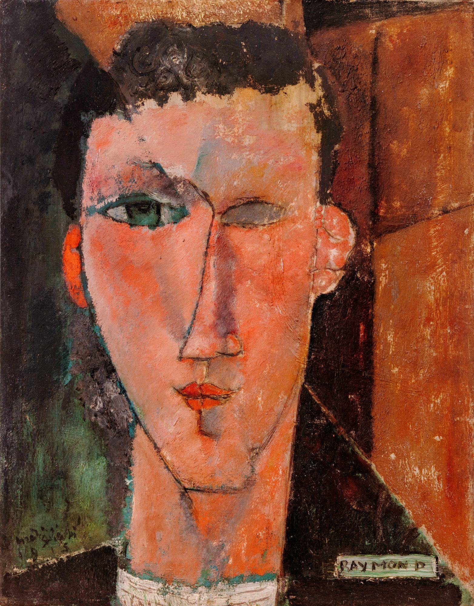 Artwork by Amedeo Modigliani, Raymond, Made of oil on canvas