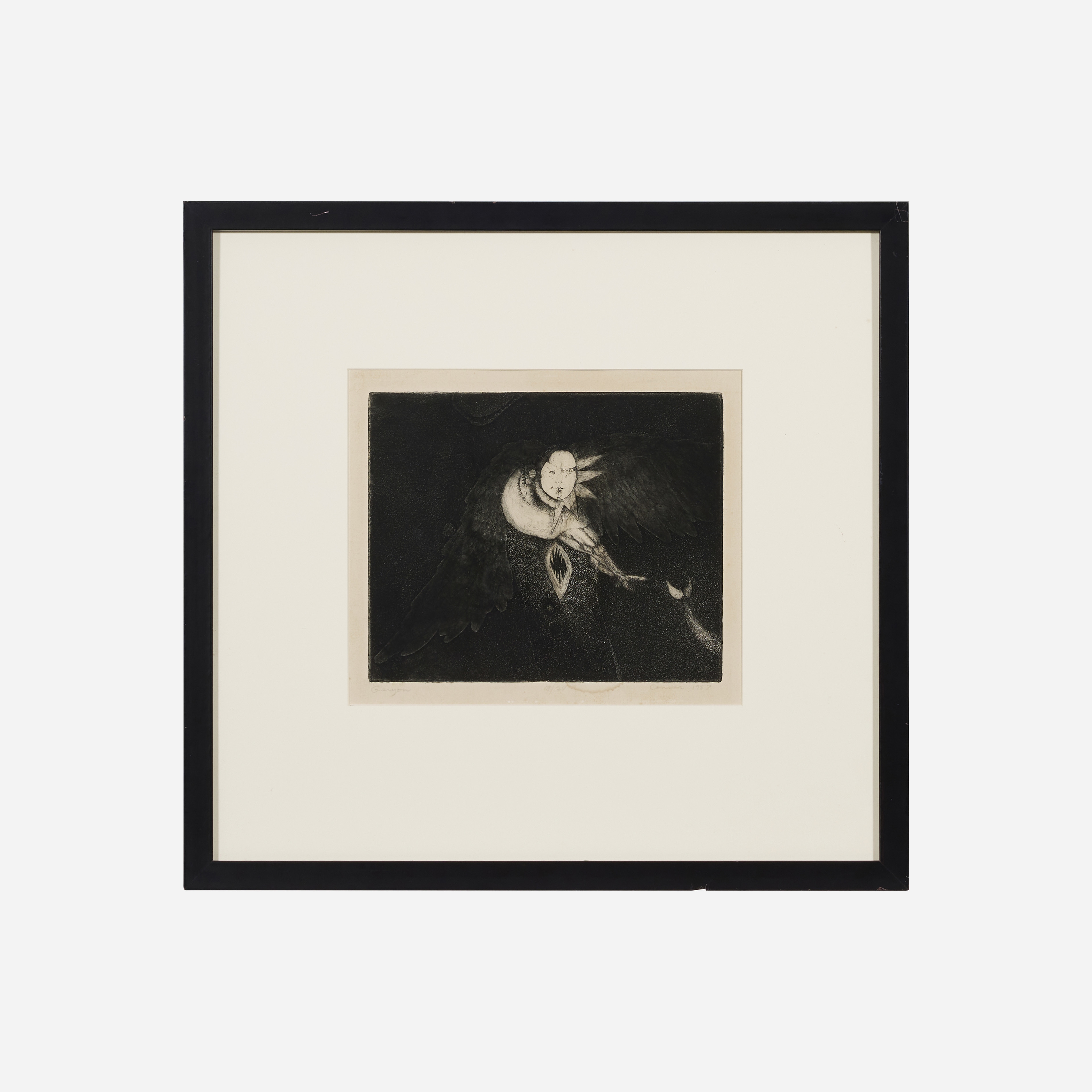 Artwork by Bruce Conner, Geryon, Made of Etching