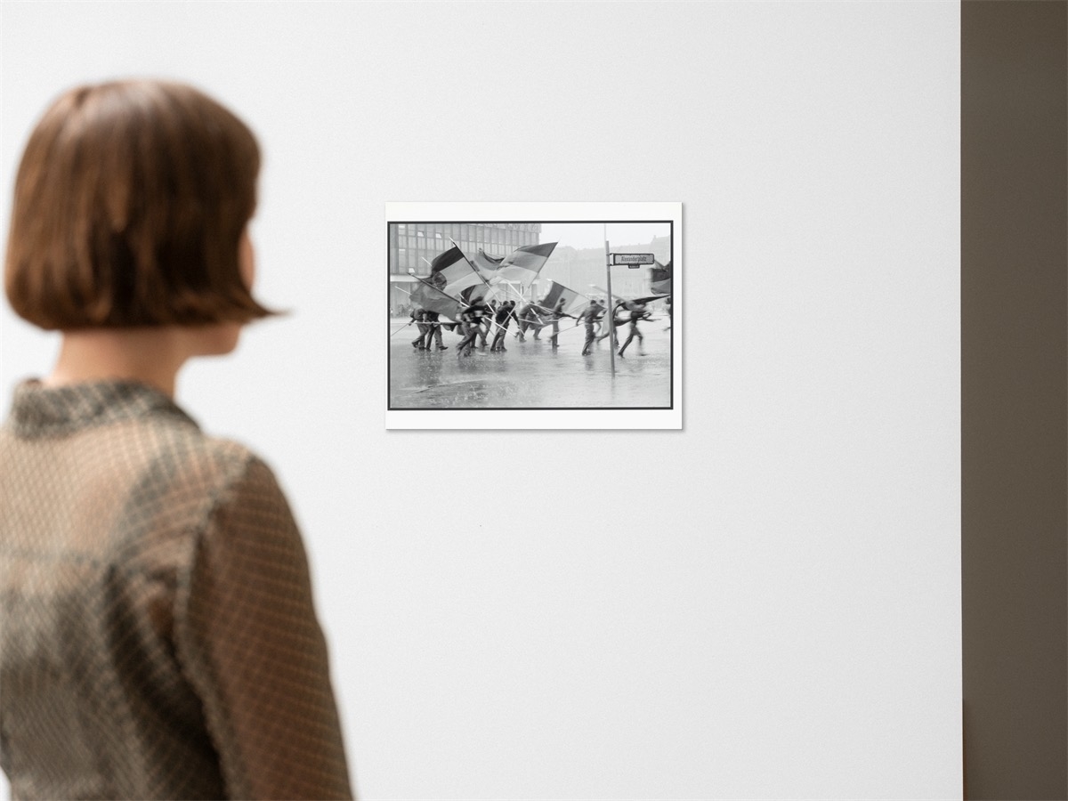 Artwork by Harald Hauswald, Berlin, 1. Mai, Made of Gelatin Silver Print