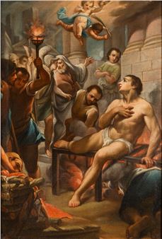 Martirio di San Lorenzo - Giacinto Diana