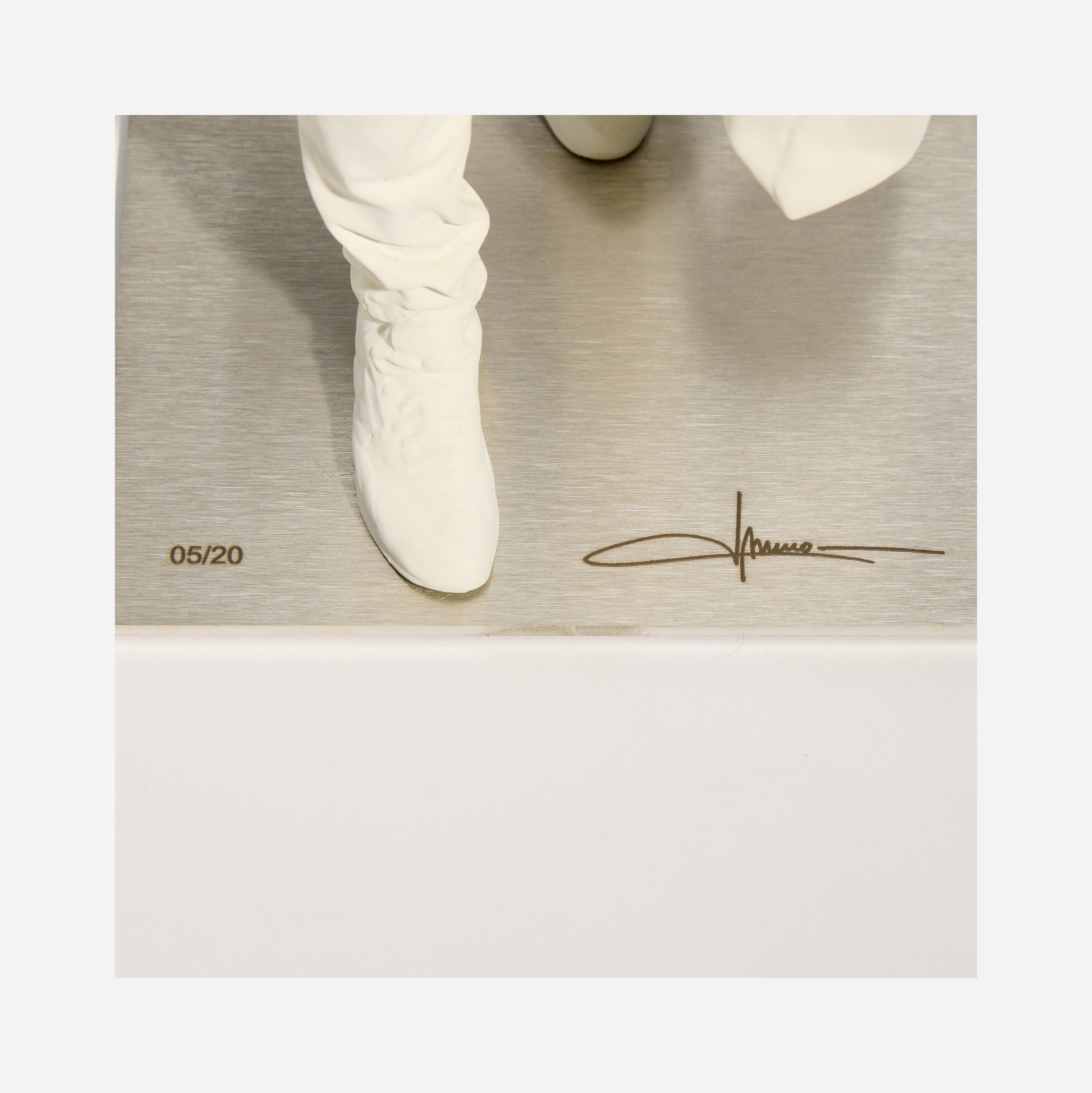 Artwork by Nuno Viegas, Writer III, Made of Cast Resin, Aluminum