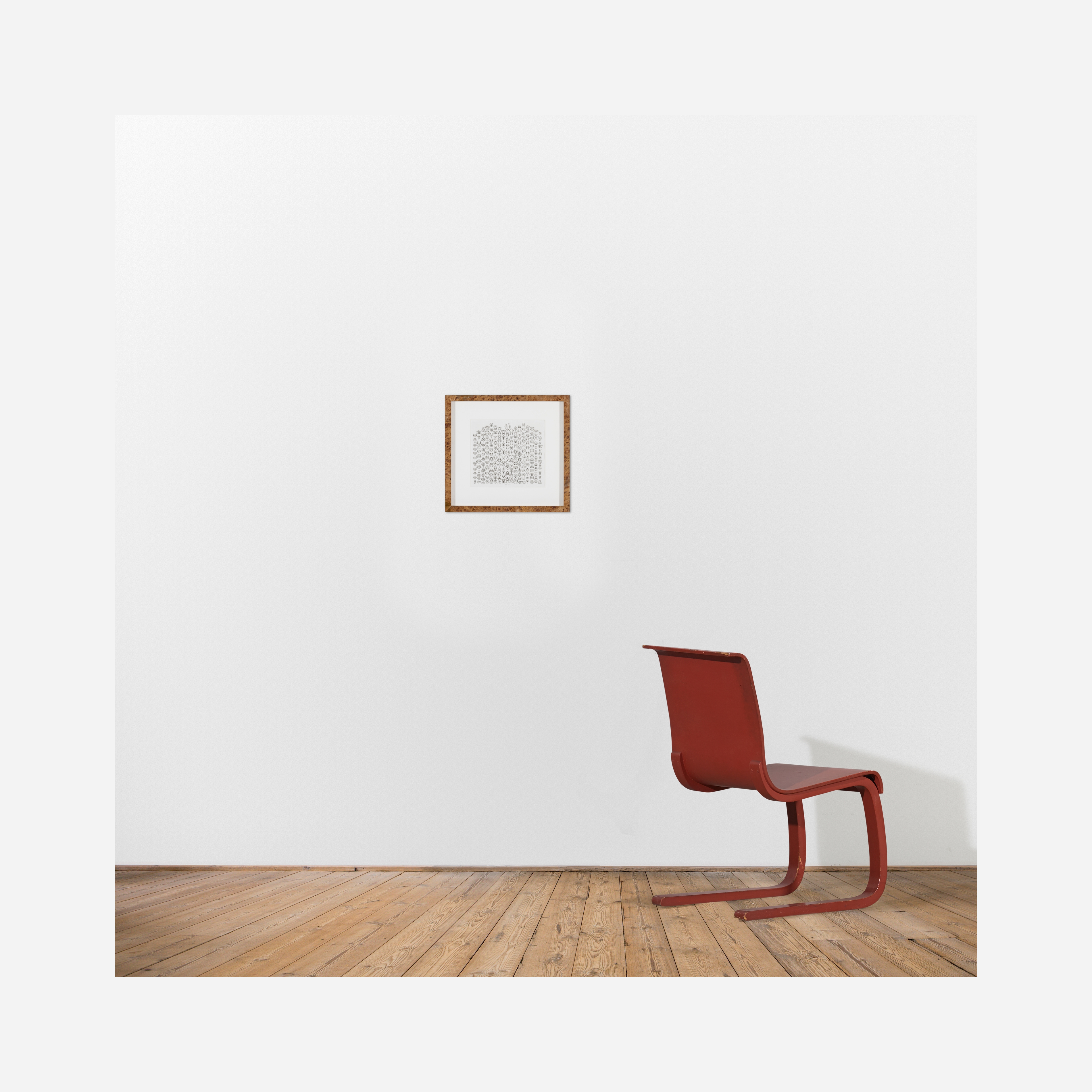 Artwork by Bruce Conner, Inkblot Drawing 98-IB #32; Inkblot Drawing 98-IB #33, Made of Ink On Paper (Double-Sided)