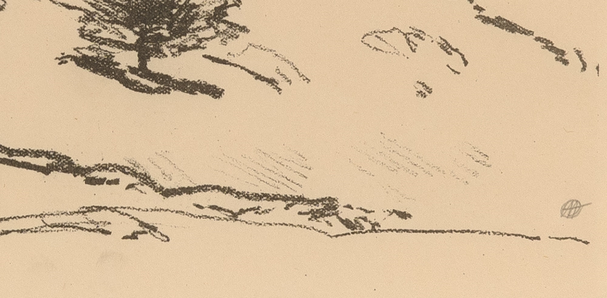 Artwork by Childe Hassam, THE LITTLE SCHOOL HOUSE, LAND OF NOD; LAND OF NOD, Made of Lithographs