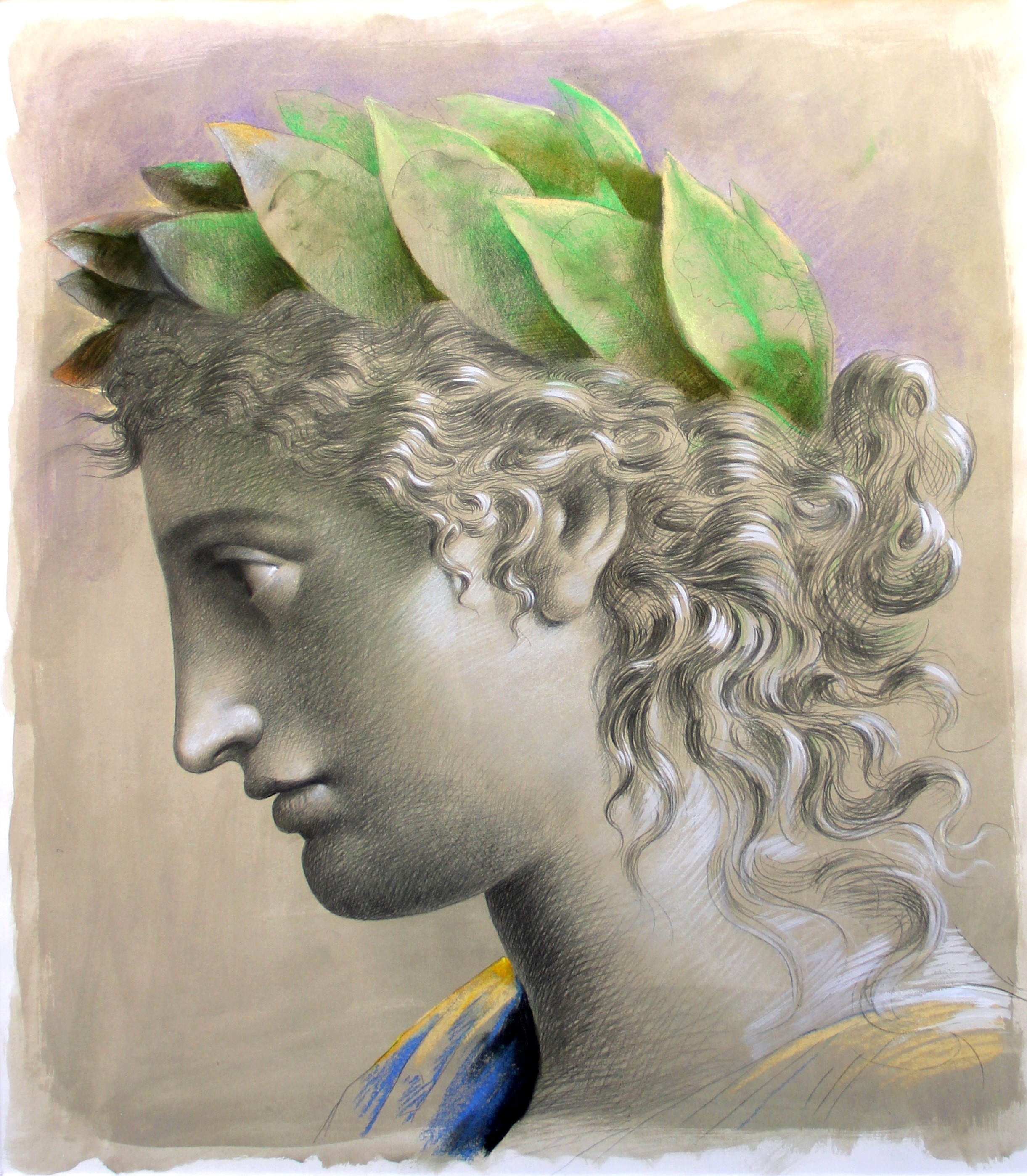 Artwork by Carlo Maria Mariani, Testa, Made of mixed media on paper