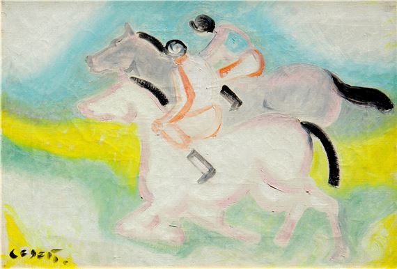 Due fantini a cavallo - Giuseppe Cesetti