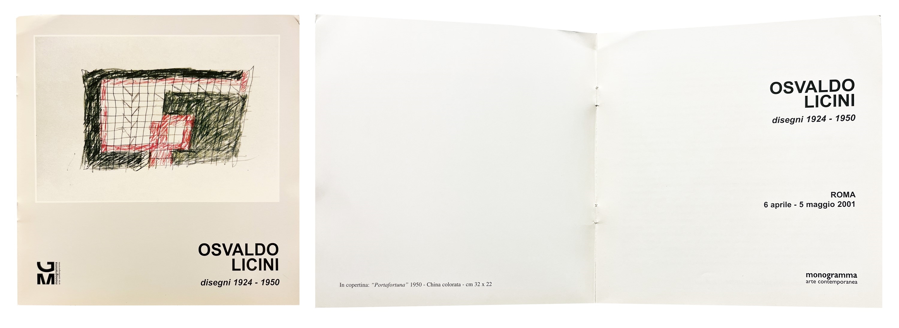 Artwork by Osvaldo Licini, Portafortuna, Made of mixed media on cardboard