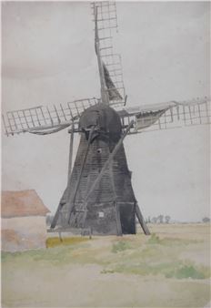 Old Wrangle Mill, Nr Outwell, Norfolk - William Barnes Wollen