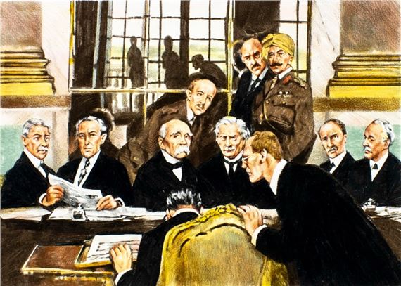 Paul Calle | Treaty of Versailles Sows - Seeds of Conflict and War ...