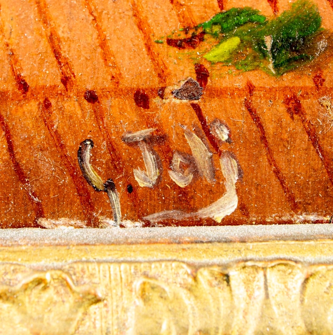 Artwork by G Joli, Courtyard Scene, Made of Oil On Board