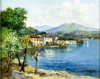 Coastal Town Landscape - Luigi Cergoli
