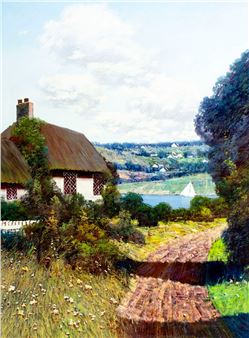 Country River Landscape - Law Kwok Leung