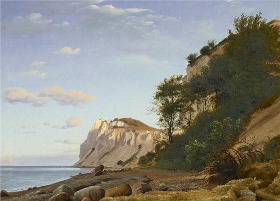 Møens Klint/Taleren by Peter Christian Thamsen Skovgaard, 1851