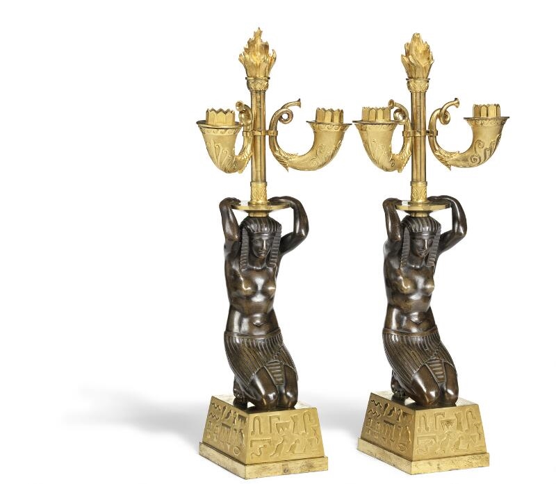 Artwork by Lucien-françois Feuchère, Retour d'Egypte, Made of Gilt And Patinated Bronze