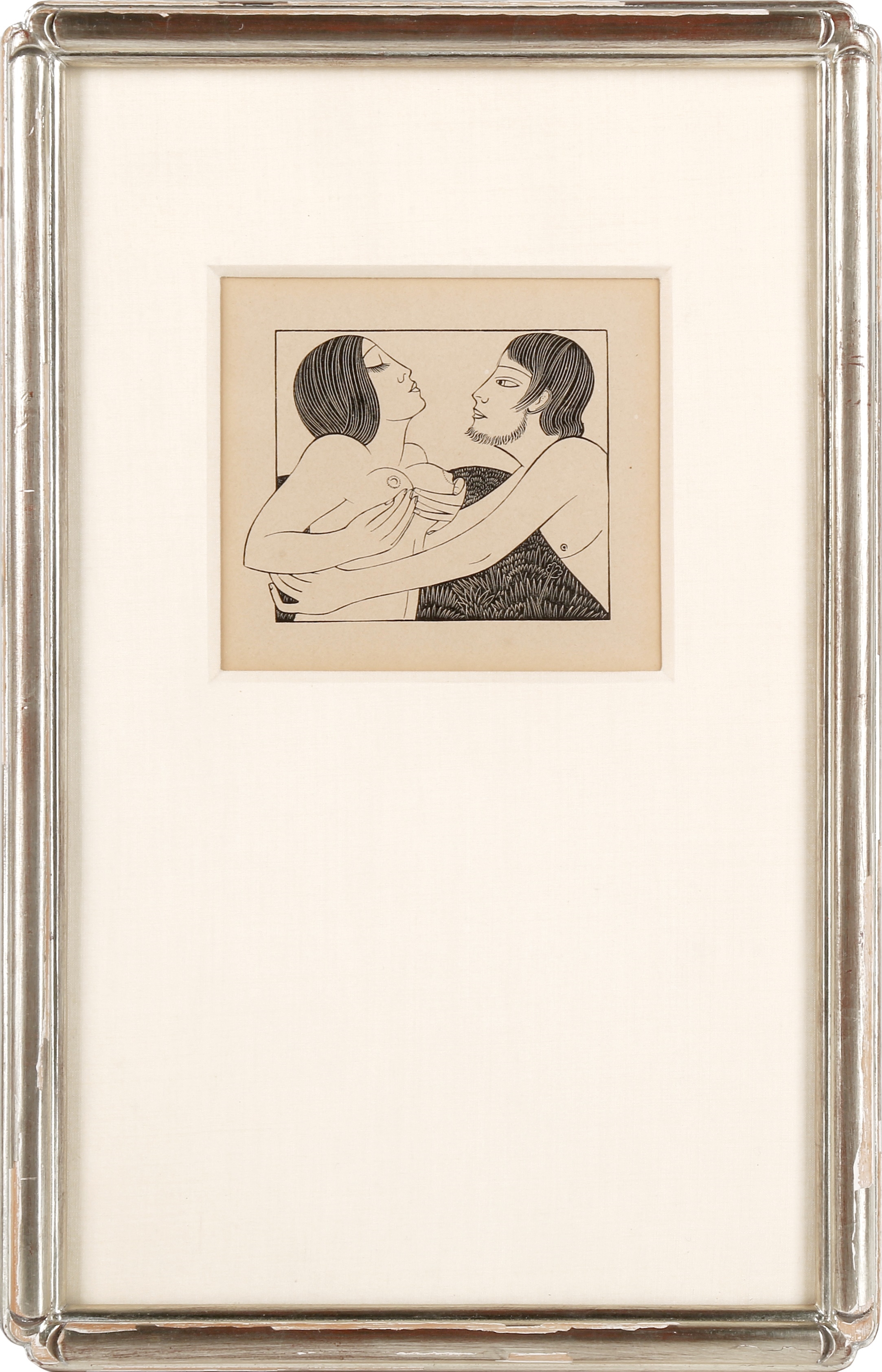 Artwork by Eric Gill, Ibi Dabo Tibi; Girl Sleeping; Stay Me With Apples; My Love among the Lilies, Made of Wood Engravings