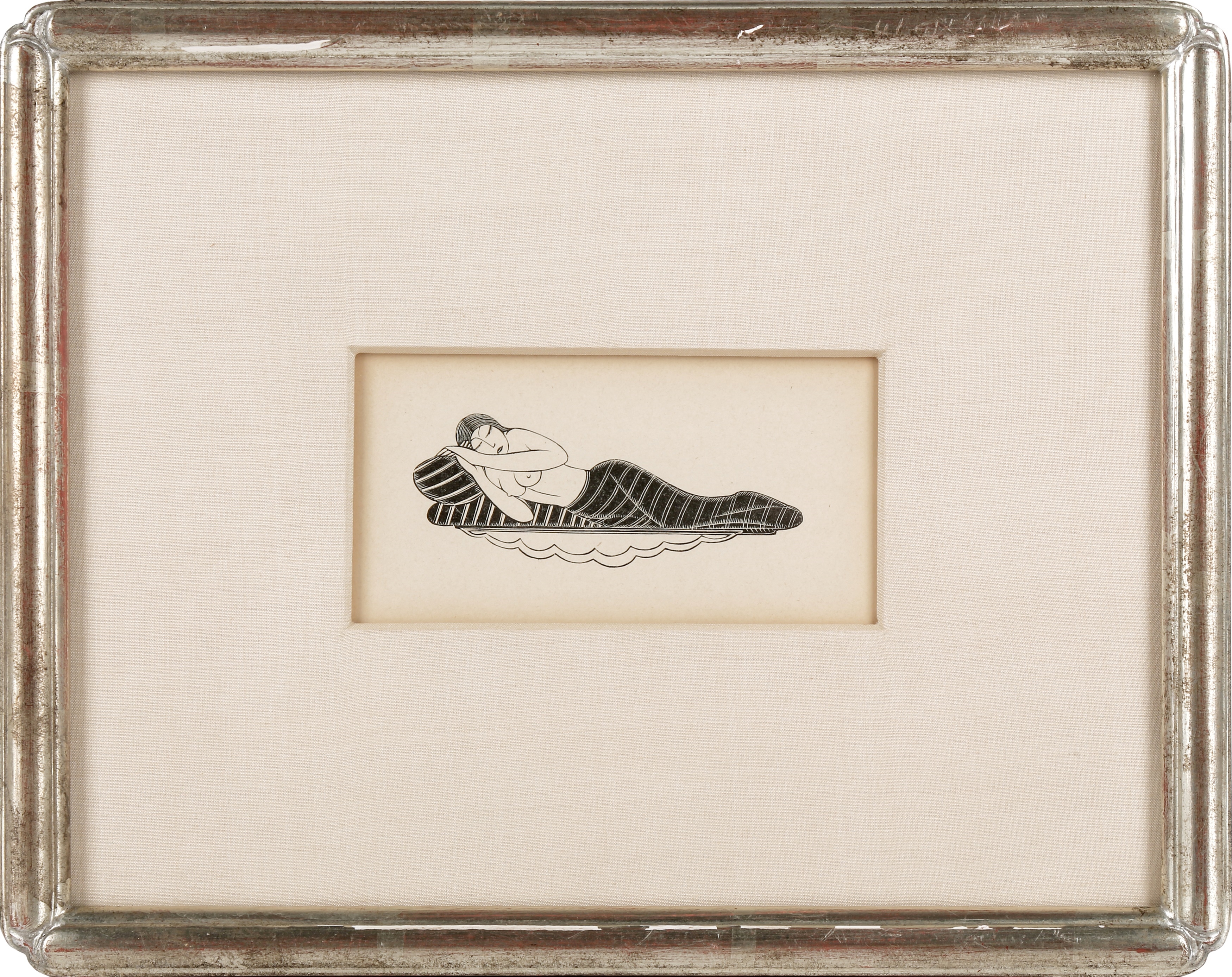 Artwork by Eric Gill, Ibi Dabo Tibi; Girl Sleeping; Stay Me With Apples; My Love among the Lilies, Made of Wood Engravings