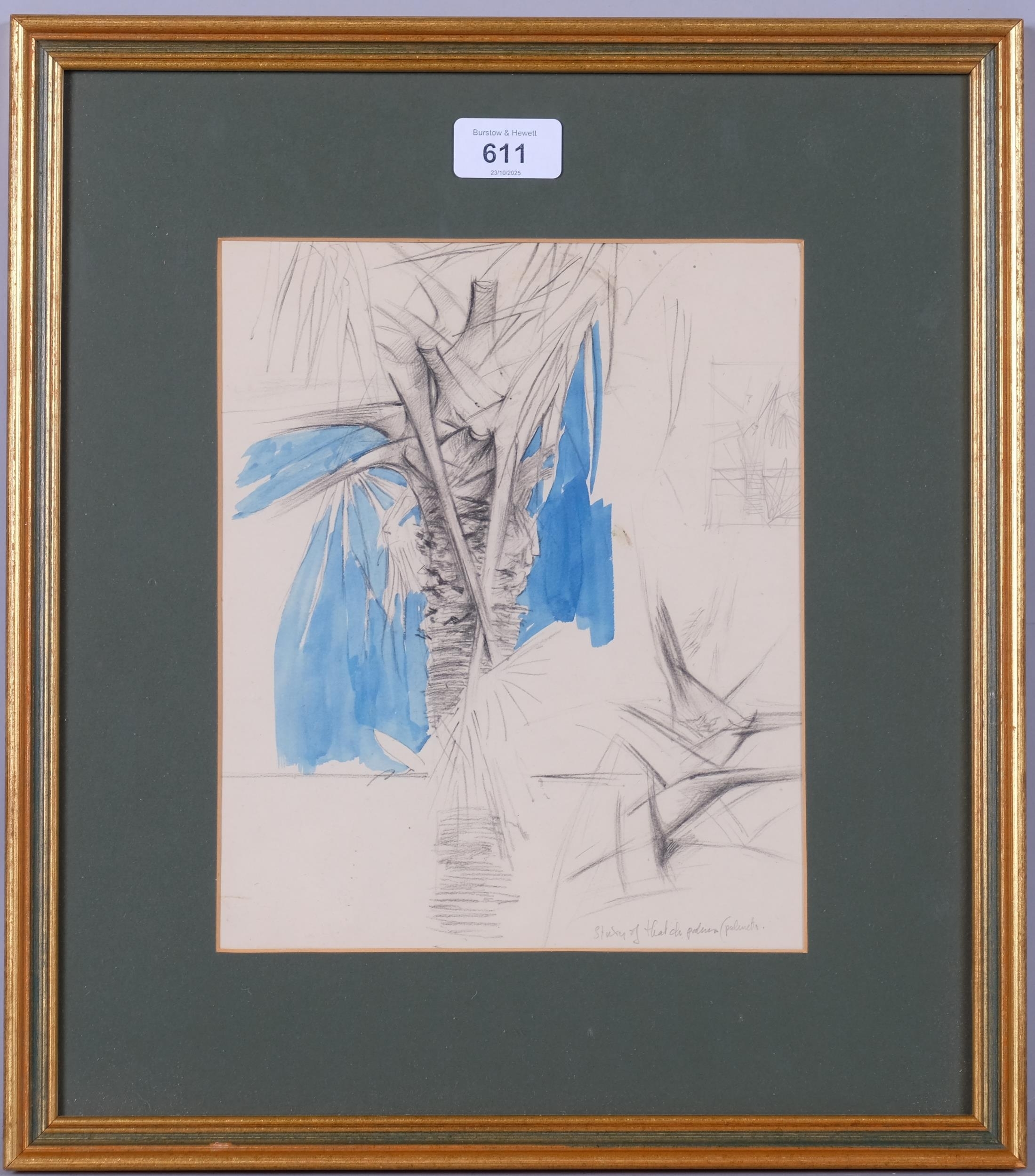 Graham Sutherland | Study of a palm tree (Circa 1960) | MutualArt
