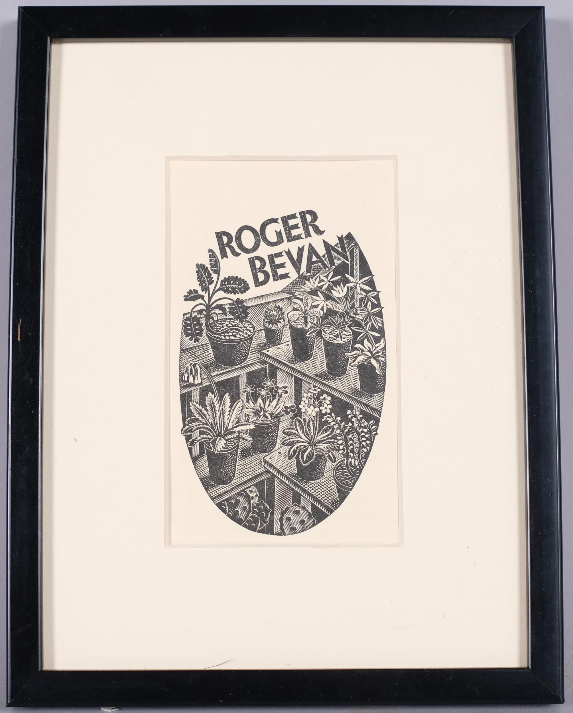 Eric Ravilious | Bookplate for Roger Bevan (1935) | MutualArt