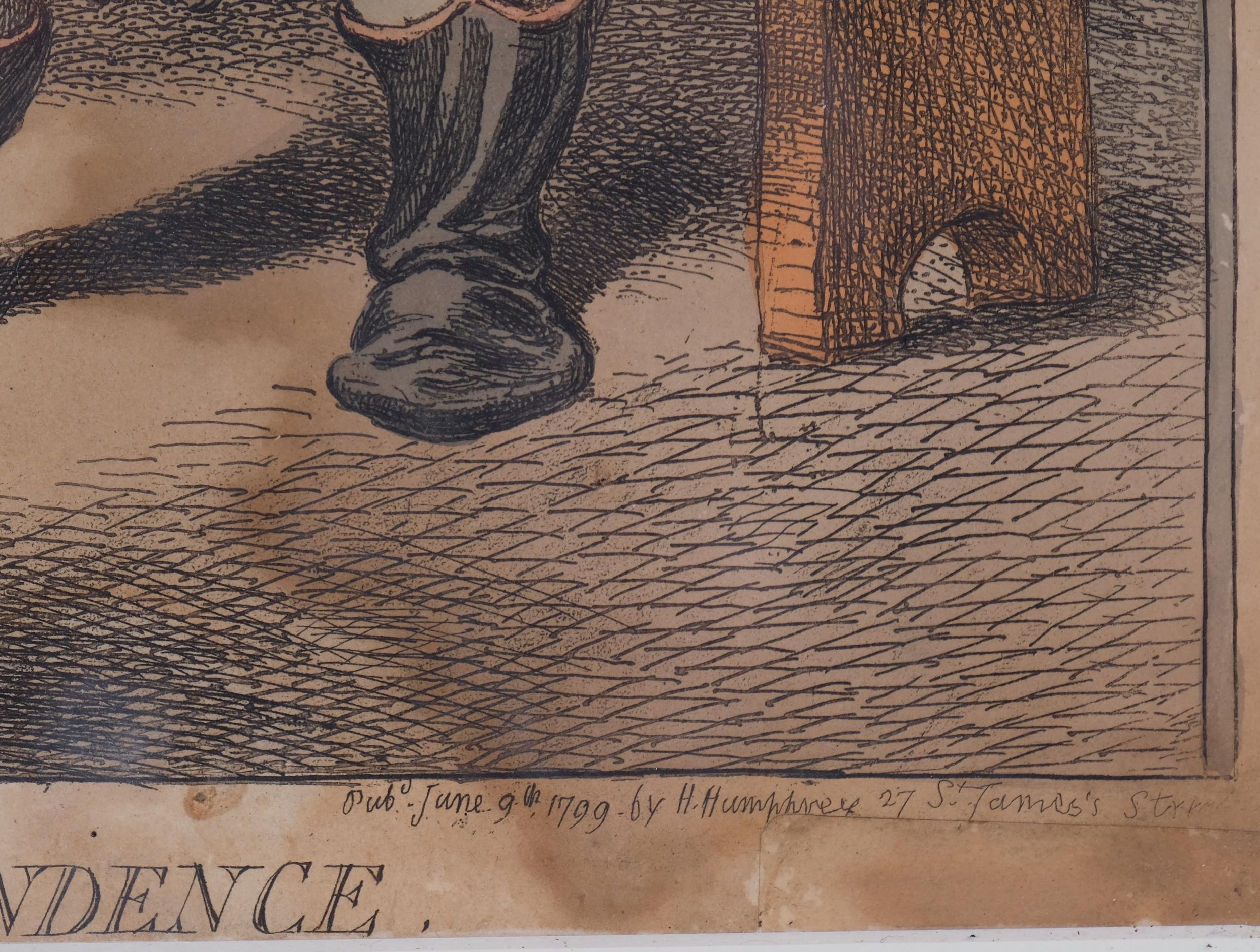 Artwork by James Gillray, Independence, Made of Hand-Coloured Etching On Paper