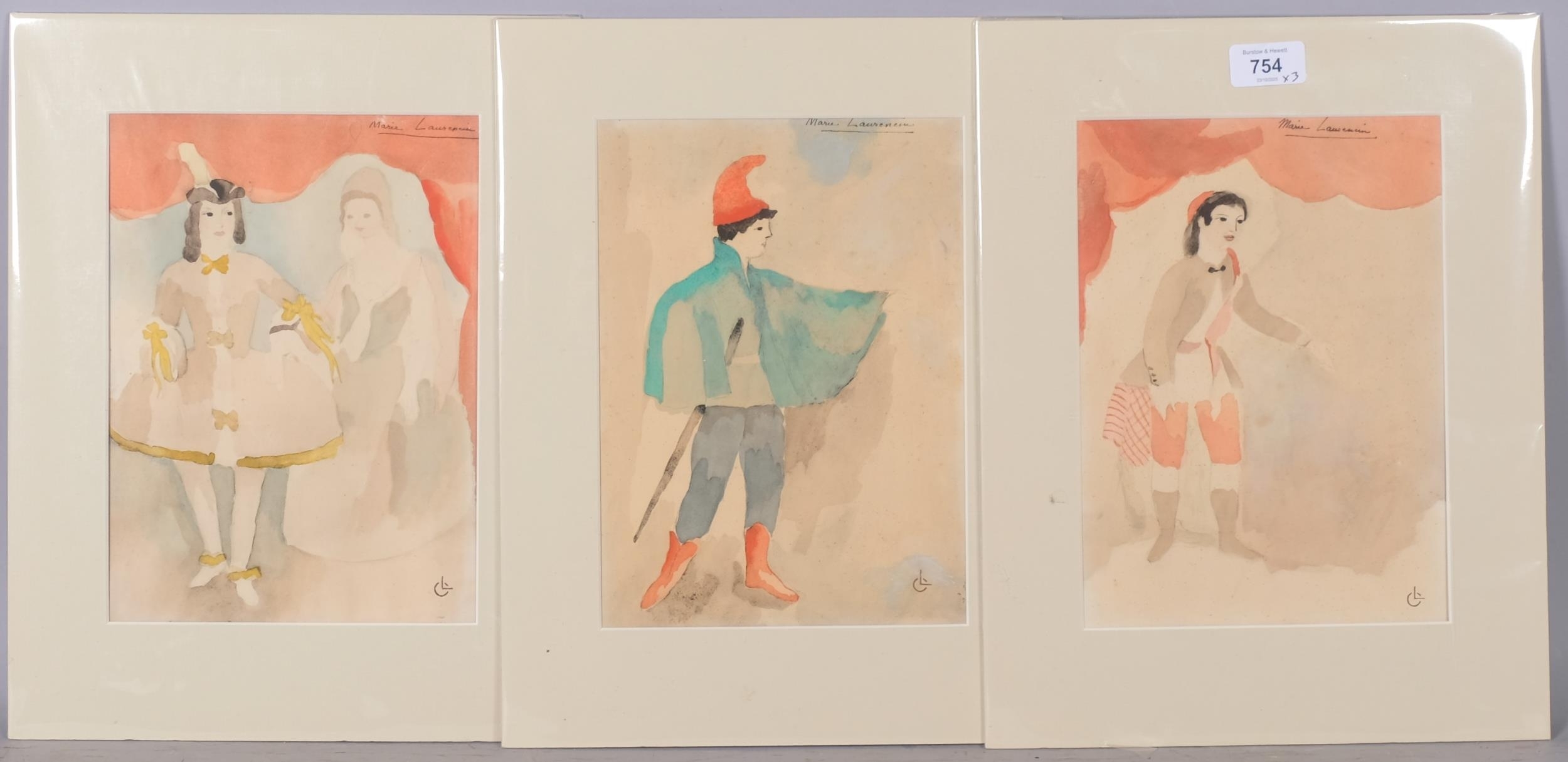 Marie Laurencin | 3 collotype prints (1939) | MutualArt