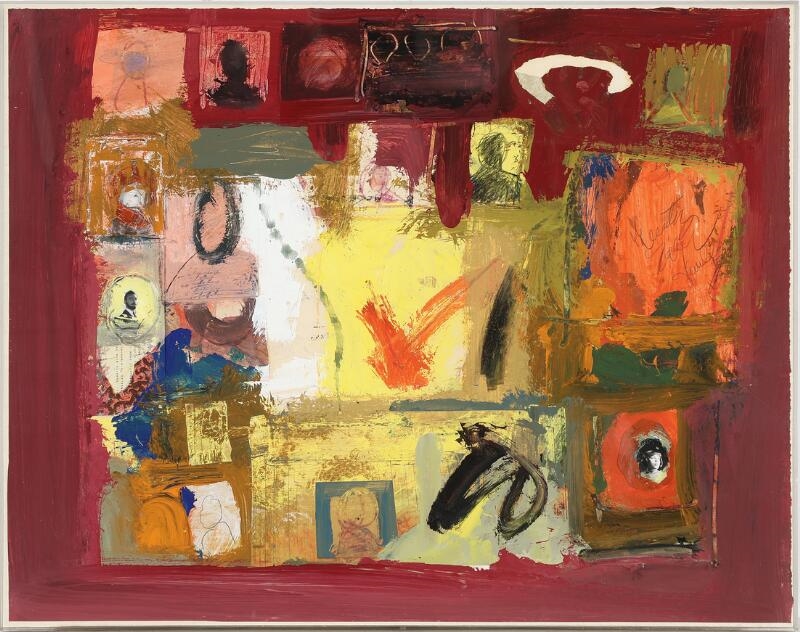 Artwork by Arthur Secunda, Untitled, Made of Oil And Collage On Paper