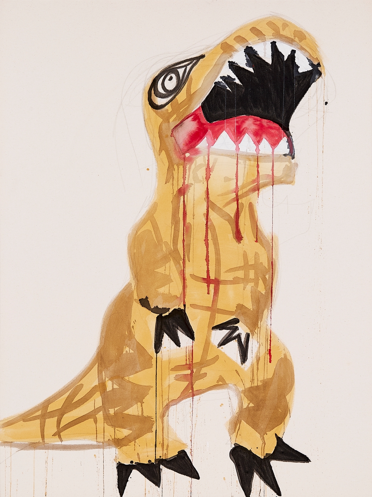 Artwork by Liz Markus, T Rex 13, Made of acrylic on canvas