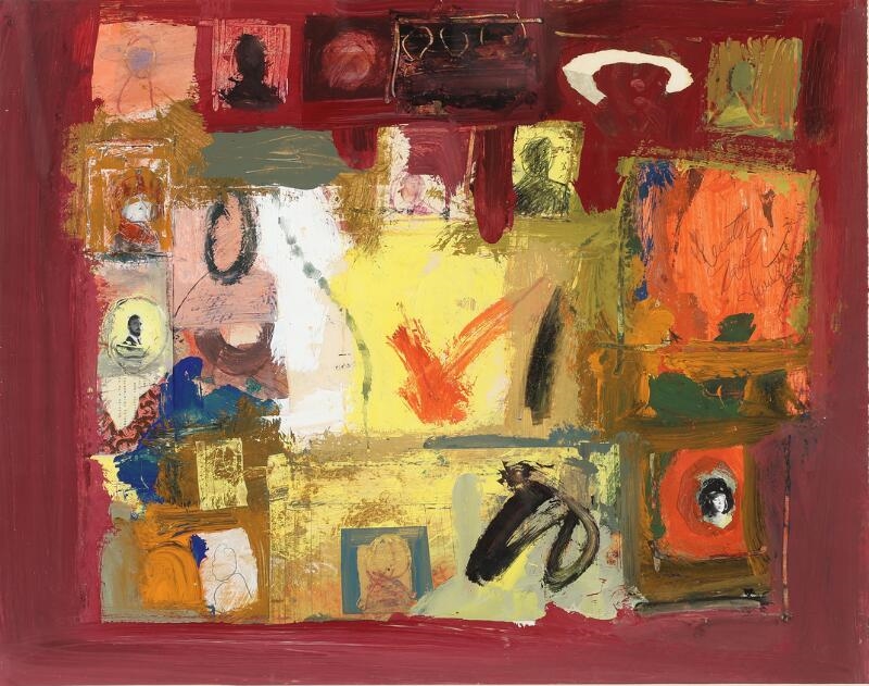 Artwork by Arthur Secunda, Untitled, Made of Oil And Collage On Paper