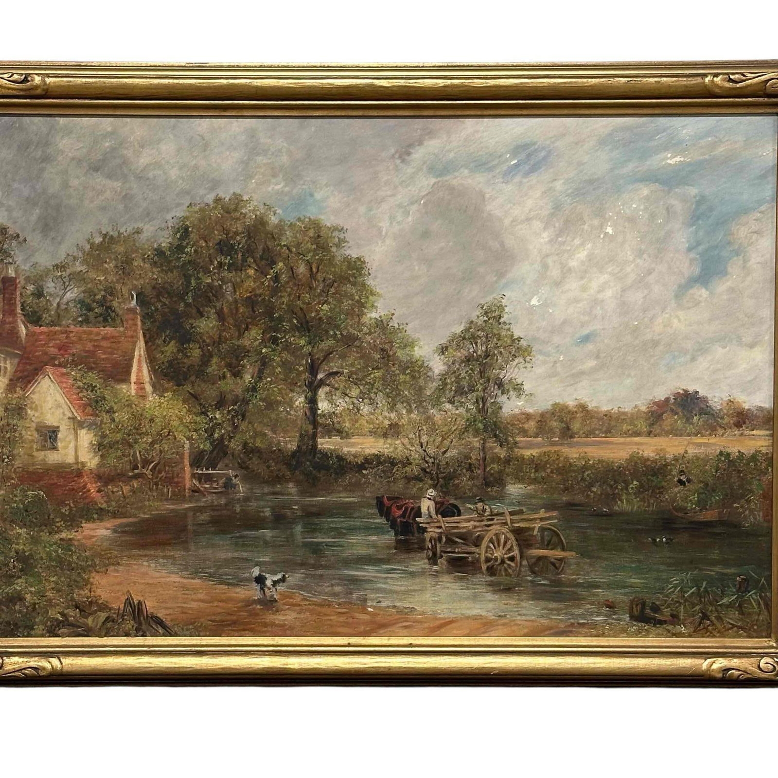 Artwork by John Constable, The Hay Wain, Made of Oil On Board