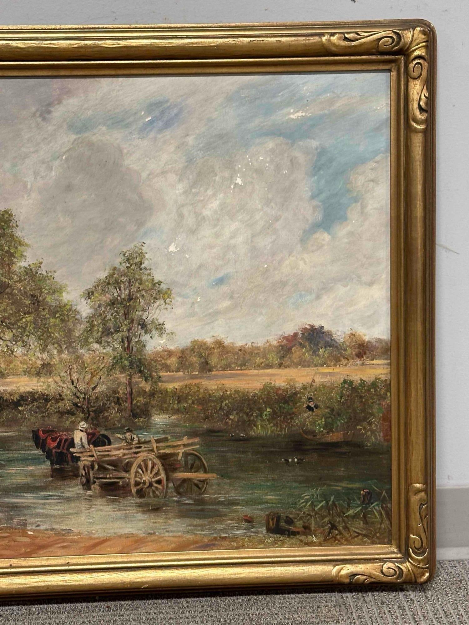 Artwork by John Constable, The Hay Wain, Made of Oil On Board
