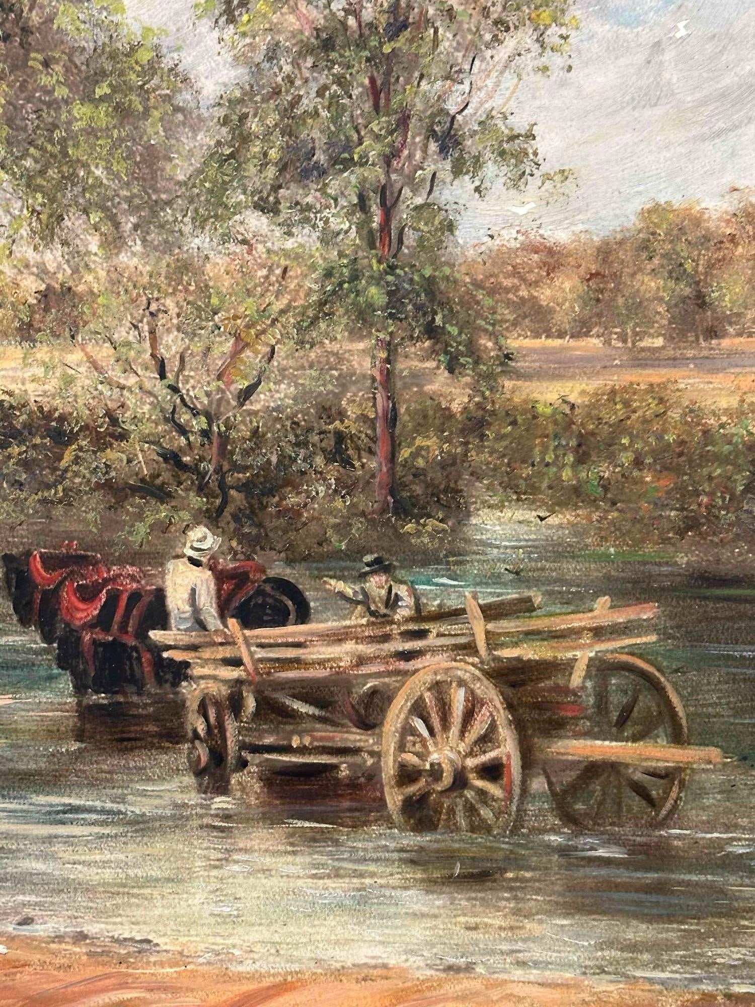 Artwork by John Constable, The Hay Wain, Made of Oil On Board