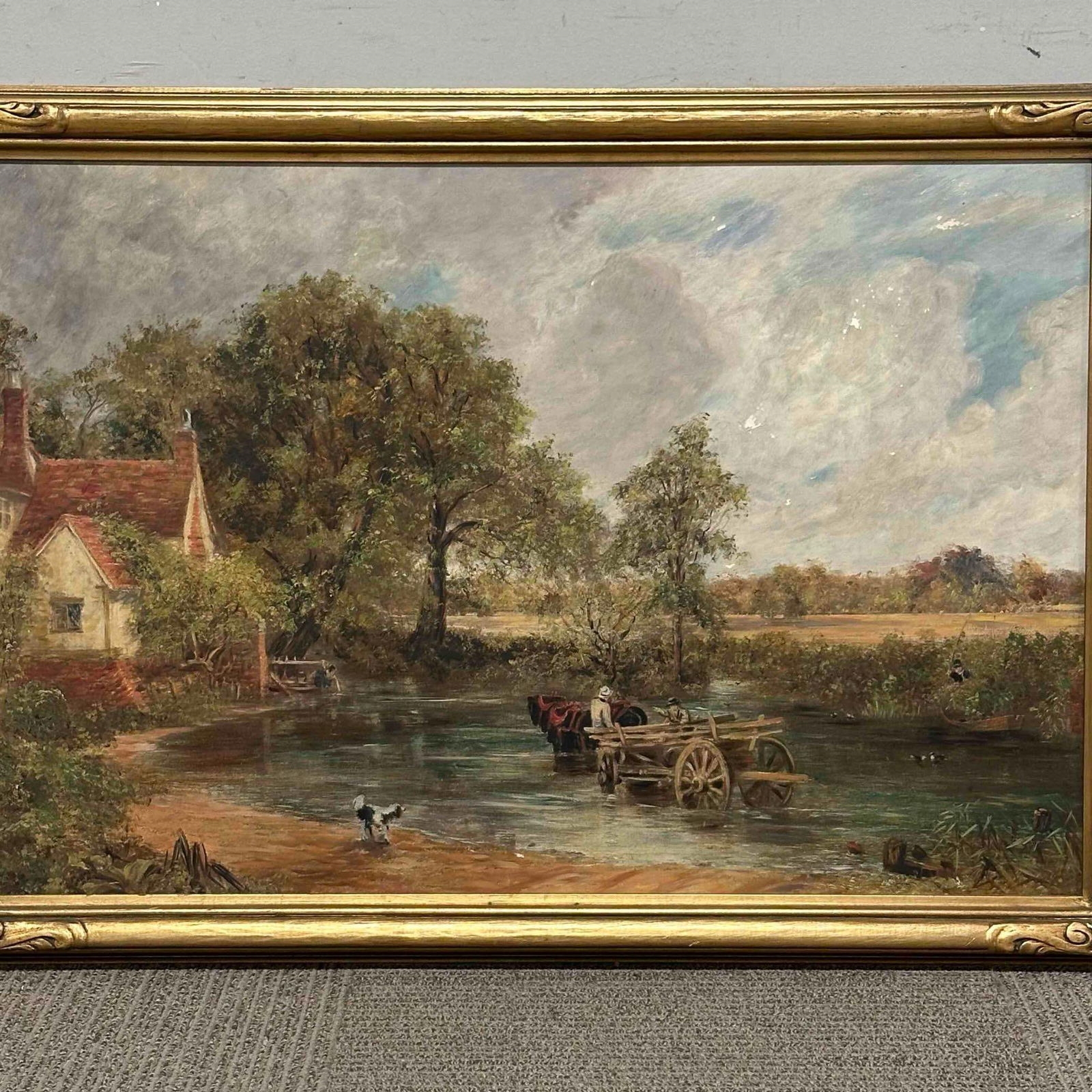 Artwork by John Constable, The Hay Wain, Made of Oil On Board